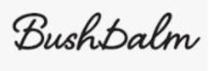 BushBalm logo in cursive script.