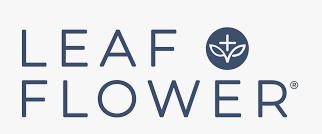 Leaf Flower logo with leaf emblem.